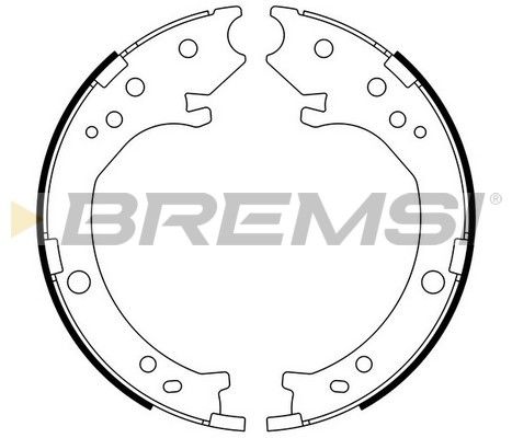 BREMSI Piduriklotside komplekt,seisupidur GF0716