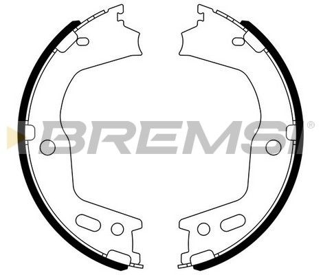 BREMSI Комплект тормозных колодок, стояночная тормозная с GF0724