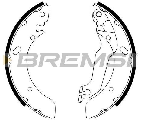 BREMSI Комплект тормозных колодок GF0733