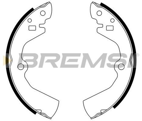 BREMSI Комплект тормозных колодок GF0734