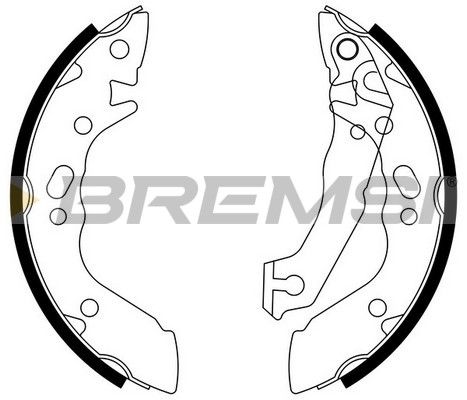 BREMSI Комплект тормозных колодок GF0736