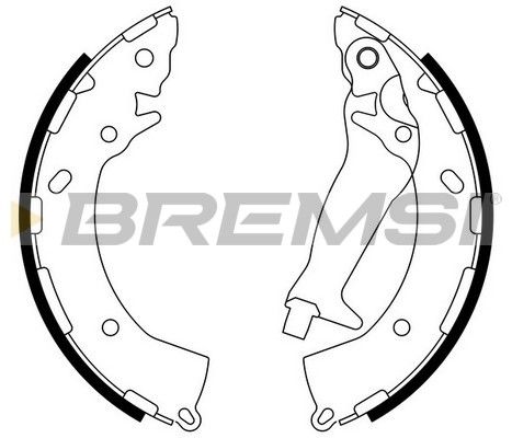 BREMSI Комплект тормозных колодок GF0744
