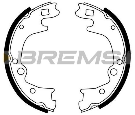 BREMSI Комплект тормозных колодок, стояночная тормозная с GF0748