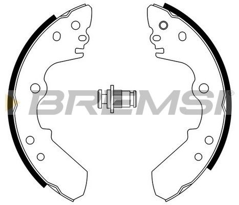 BREMSI Комплект тормозных колодок GF0750