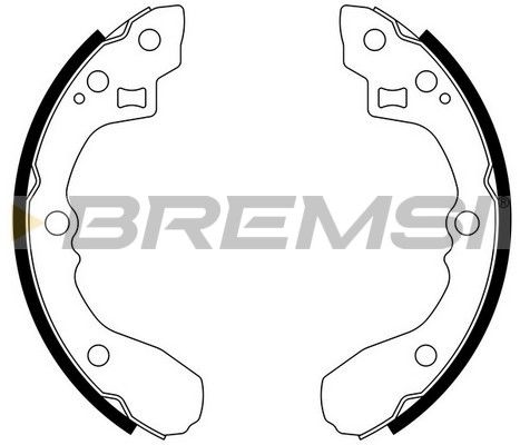 BREMSI Комплект тормозных колодок GF0762
