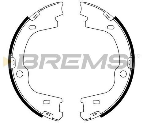BREMSI Комплект тормозных колодок, стояночная тормозная с GF0769
