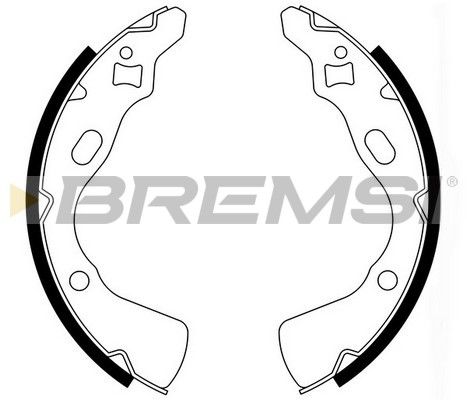 BREMSI Комплект тормозных колодок GF0770