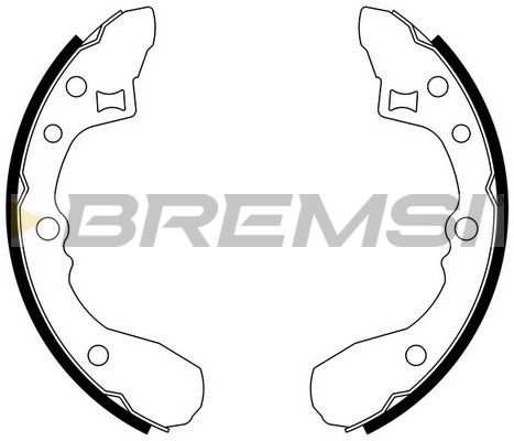BREMSI Комплект тормозных колодок GF0773