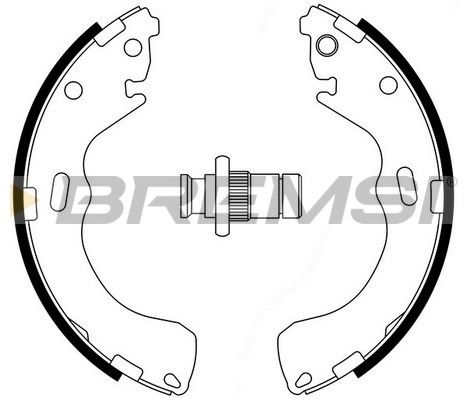 BREMSI Piduriklotside komplekt GF0794