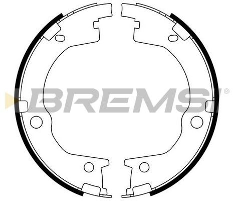 BREMSI Piduriklotside komplekt,seisupidur GF0803
