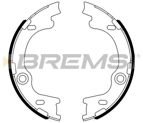 BREMSI Piduriklotside komplekt,seisupidur GF0804