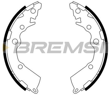 BREMSI Piduriklotside komplekt GF0805