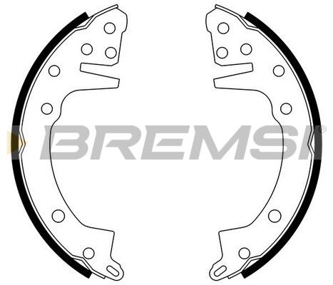 BREMSI Комплект тормозных колодок GF0811