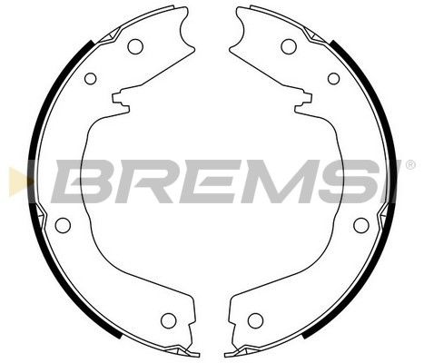 BREMSI Комплект тормозных колодок, стояночная тормозная с GF0831