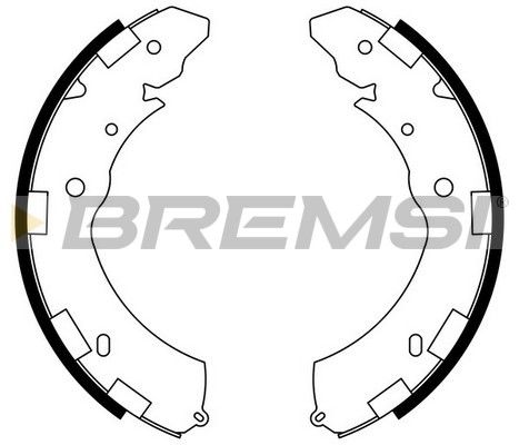 BREMSI Комплект тормозных колодок GF0833