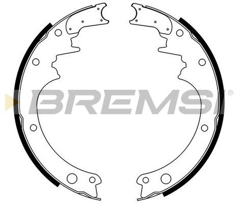 BREMSI Комплект тормозных колодок GF0850