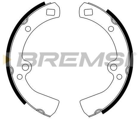 BREMSI Комплект тормозных колодок GF0852