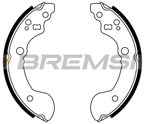 BREMSI Комплект тормозных колодок GF0860