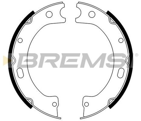 BREMSI Комплект тормозных колодок, стояночная тормозная с GF0868
