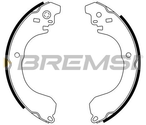 BREMSI Комплект тормозных колодок GF0871