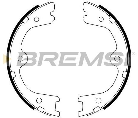 BREMSI Комплект тормозных колодок, стояночная тормозная с GF0872