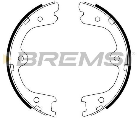 BREMSI Piduriklotside komplekt,seisupidur GF0873