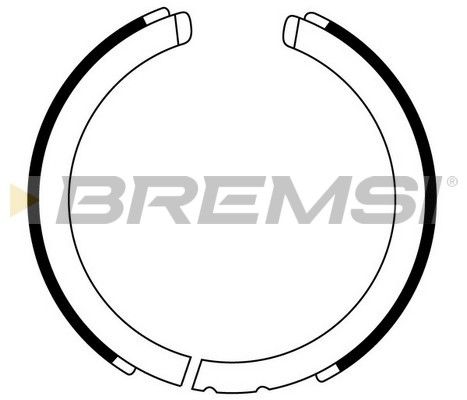 BREMSI Piduriklotside komplekt,seisupidur GF0875