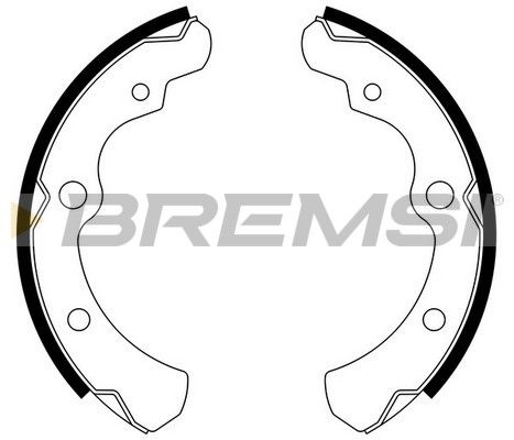 BREMSI Комплект тормозных колодок GF0881