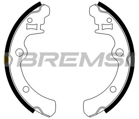 BREMSI Комплект тормозных колодок GF0883
