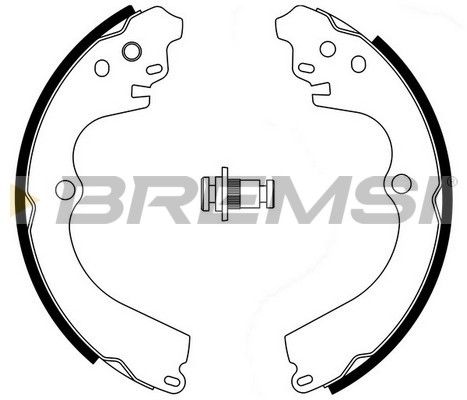 BREMSI Комплект тормозных колодок GF0884