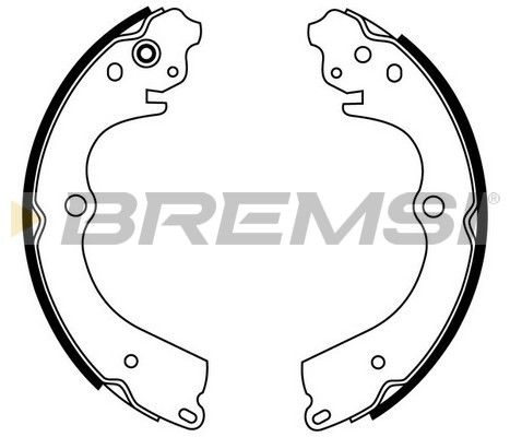 BREMSI Комплект тормозных колодок GF0889