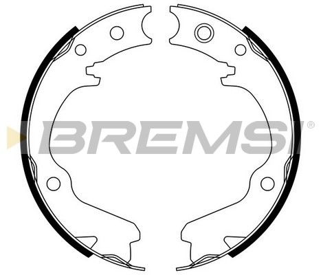 BREMSI Комплект тормозных колодок, стояночная тормозная с GF0891