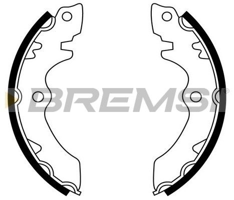 BREMSI Комплект тормозных колодок GF0900