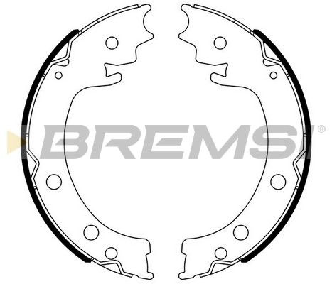 BREMSI Piduriklotside komplekt,seisupidur GF0908