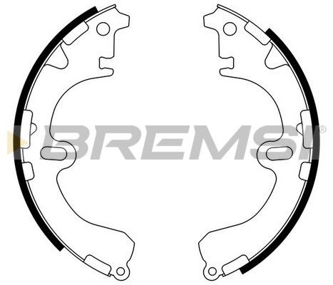 BREMSI Комплект тормозных колодок GF0933