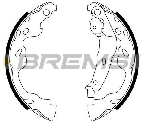 BREMSI Комплект тормозных колодок GF0961