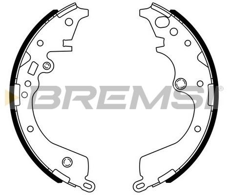 BREMSI Комплект тормозных колодок GF0972