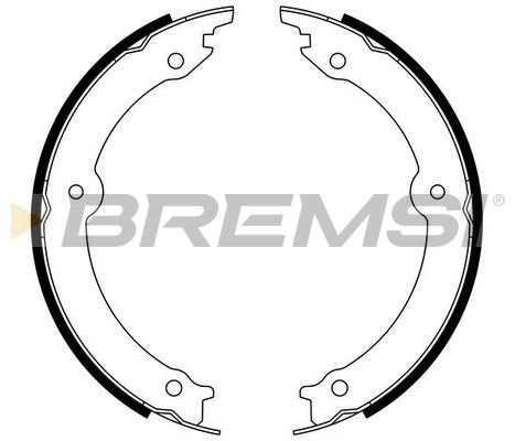 BREMSI Комплект тормозных колодок, стояночная тормозная с GF0973