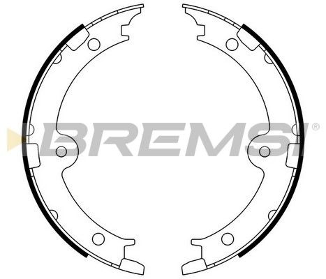 BREMSI Piduriklotside komplekt,seisupidur GF0974