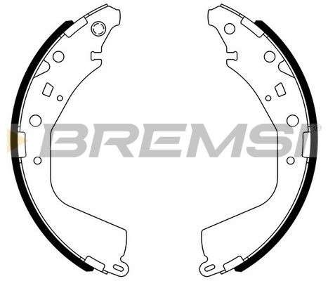 BREMSI Piduriklotside komplekt GF0975