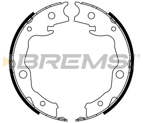 BREMSI Комплект тормозных колодок, стояночная тормозная с GF0976