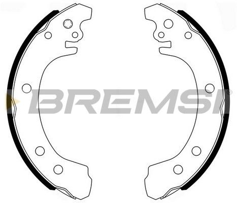 BREMSI Комплект тормозных колодок GF0981