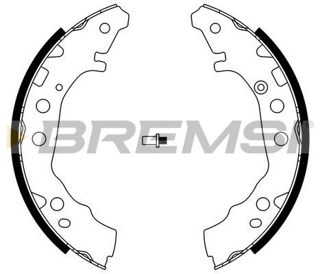 BREMSI Комплект тормозных колодок GF0985