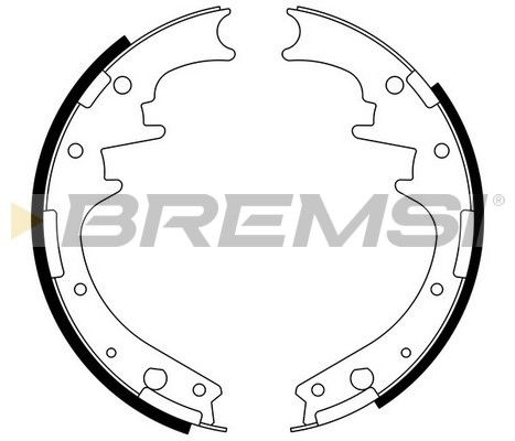 BREMSI Комплект тормозных колодок GF4581