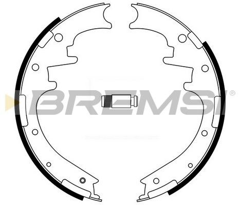 BREMSI Комплект тормозных колодок GF4705