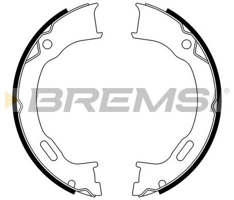 BREMSI Комплект тормозных колодок, стояночная тормозная с GF4745