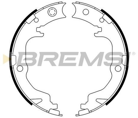 BREMSI Piduriklotside komplekt,seisupidur GF4886