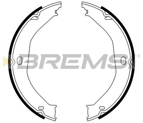 BREMSI Комплектующие, тормозная колодка SK0033