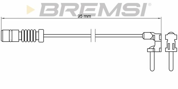 BREMSI Сигнализатор, износ тормозных колодок WI0501