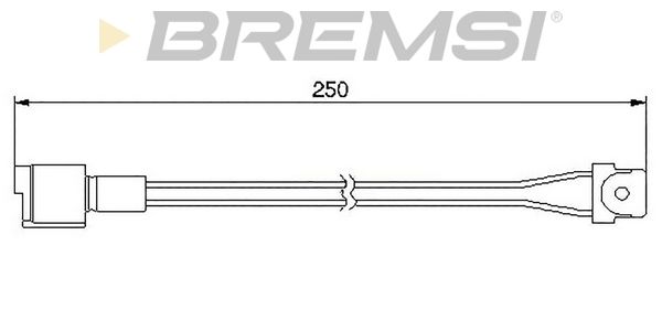 BREMSI Сигнализатор, износ тормозных колодок WI0505